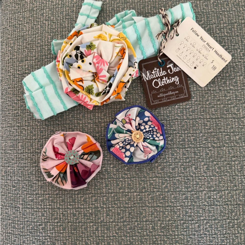 Matilda Jane Floral Satin Hair Accessories Set